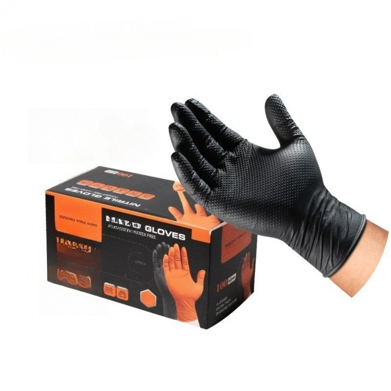 Nitrile Mechanic Glove - Ağır Hizmet Tipi Elmas Desenli Nitril
