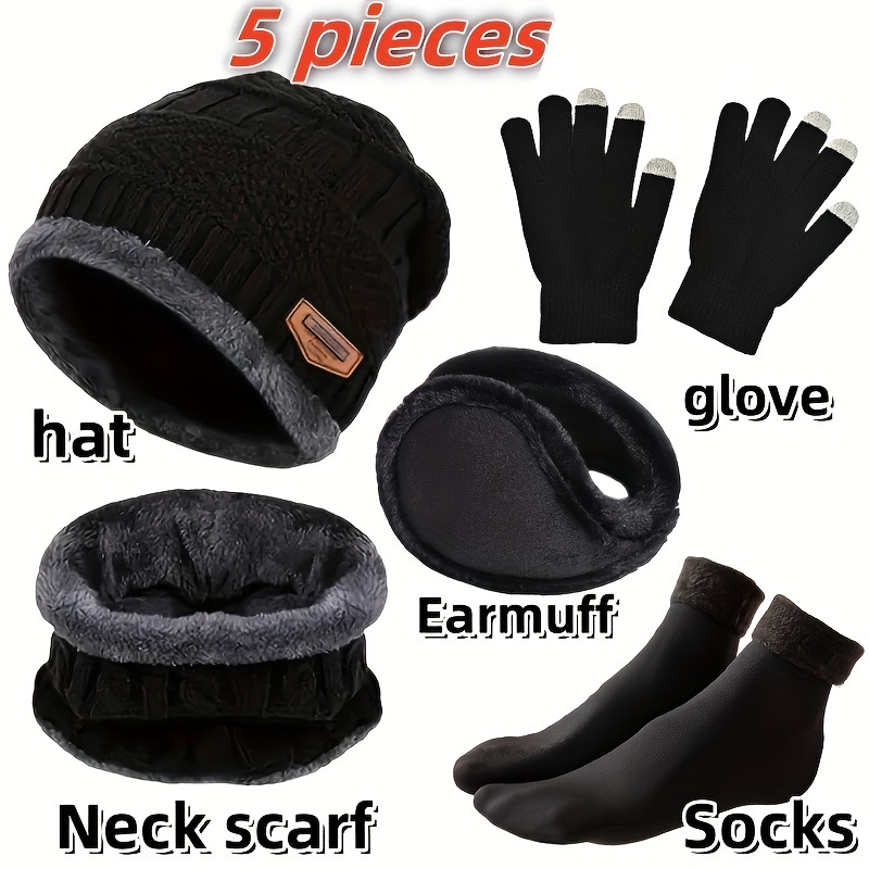 Winter Glove Insulated - Erkek kışlık şapka, dış mekan kışlık