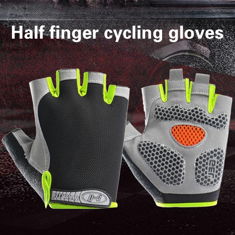 Workout Glove Gym - Unisex Yarım Parmak Bisiklet Eldivenleri Kaymaz