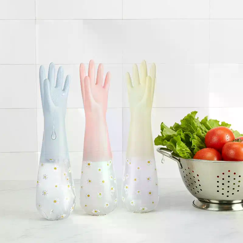 Çiçek Desenli Ev Tipi Lateks S - Rubber Glove Cleaning incelemesi ve fiyatı