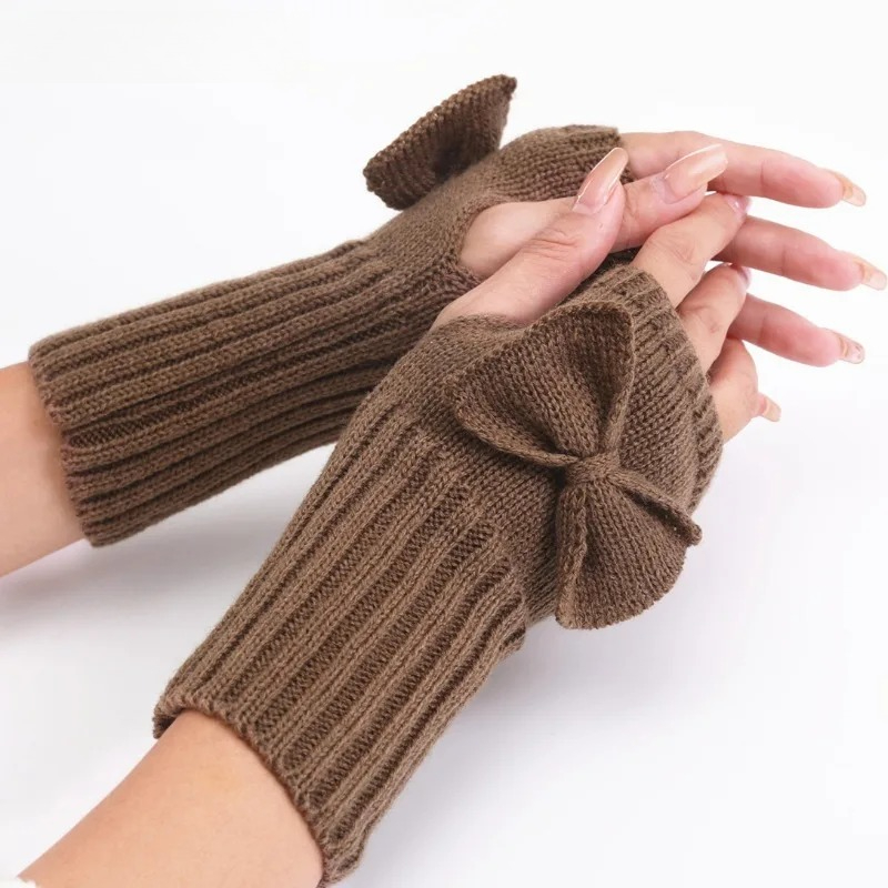 Örgü Fiyonklu Parmaksız Eldive - Fingerless Glove Knit incelemesi ve fiyatı