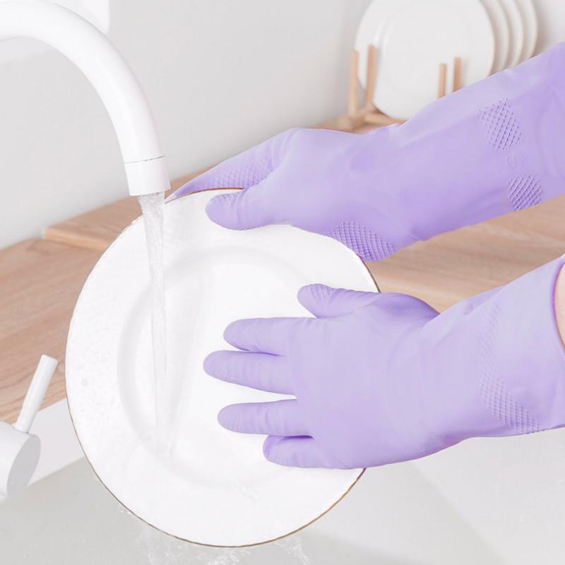 1 çift lateks ev temizlik eldi - Dish Glove Rubber incelemesi ve fiyatı