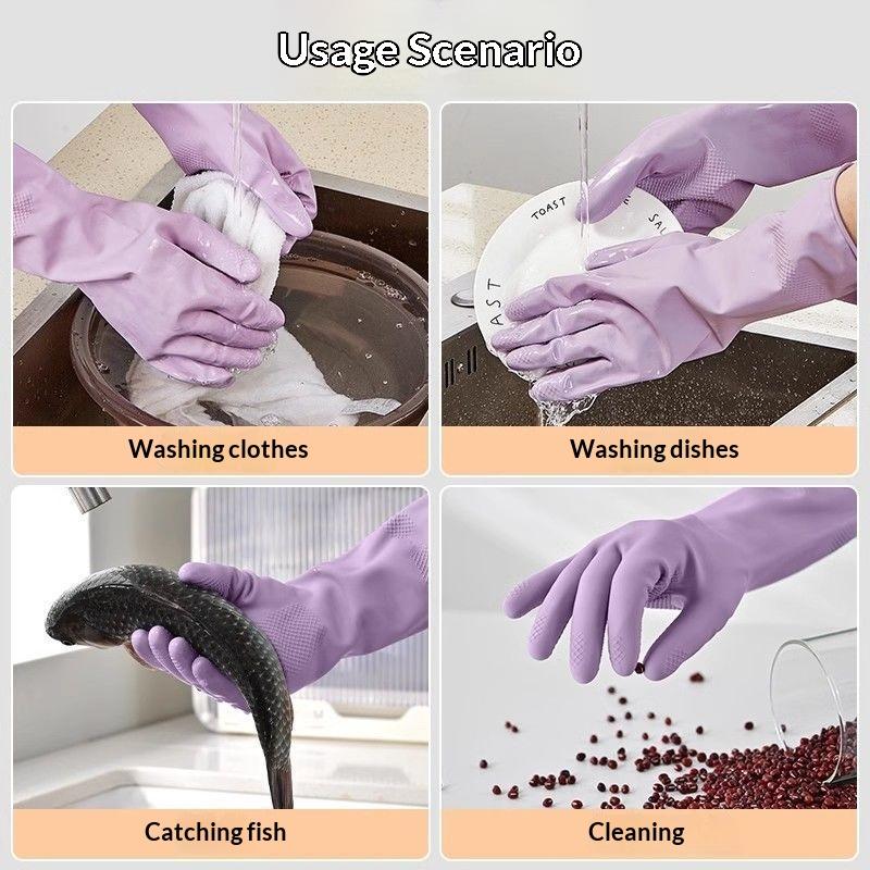 1 çift lateks ev temizlik eldi - Dish Glove Rubber incelemesi ve fiyatı