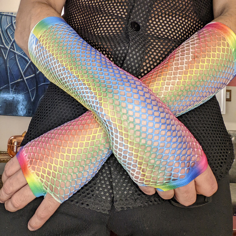1 Çift Kadın Uzun File Eldiven - Fingerless Glove Knit incelemesi ve fiyatı