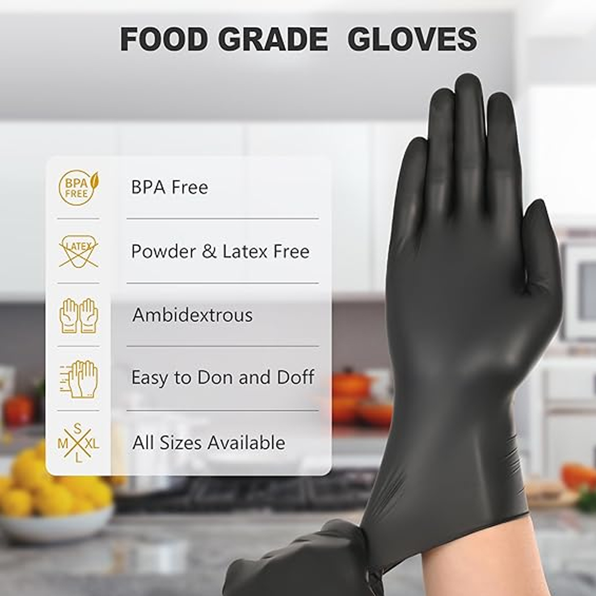 Ağır Hizmet Tipi Siyah Tek Kul - Nitrile Mechanic Glove incelemesi ve fiyatı