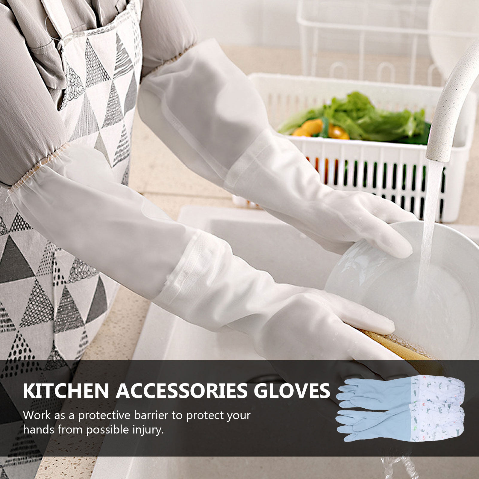 2 Çift Eldiven Temizlik Su Geç - Dish Glove Rubber incelemesi ve fiyatı